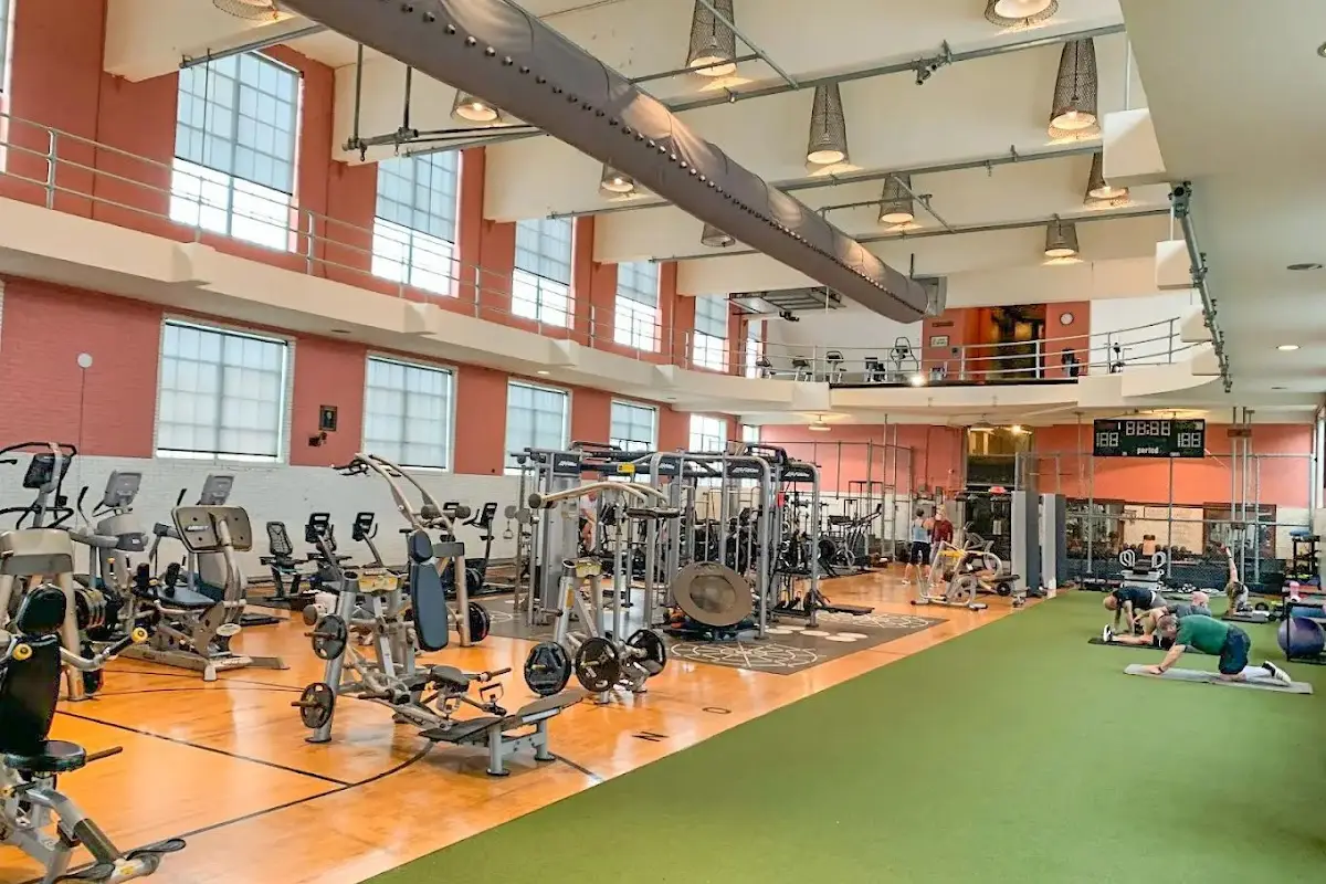 Gym equipment at the New Orleans Athletic Club