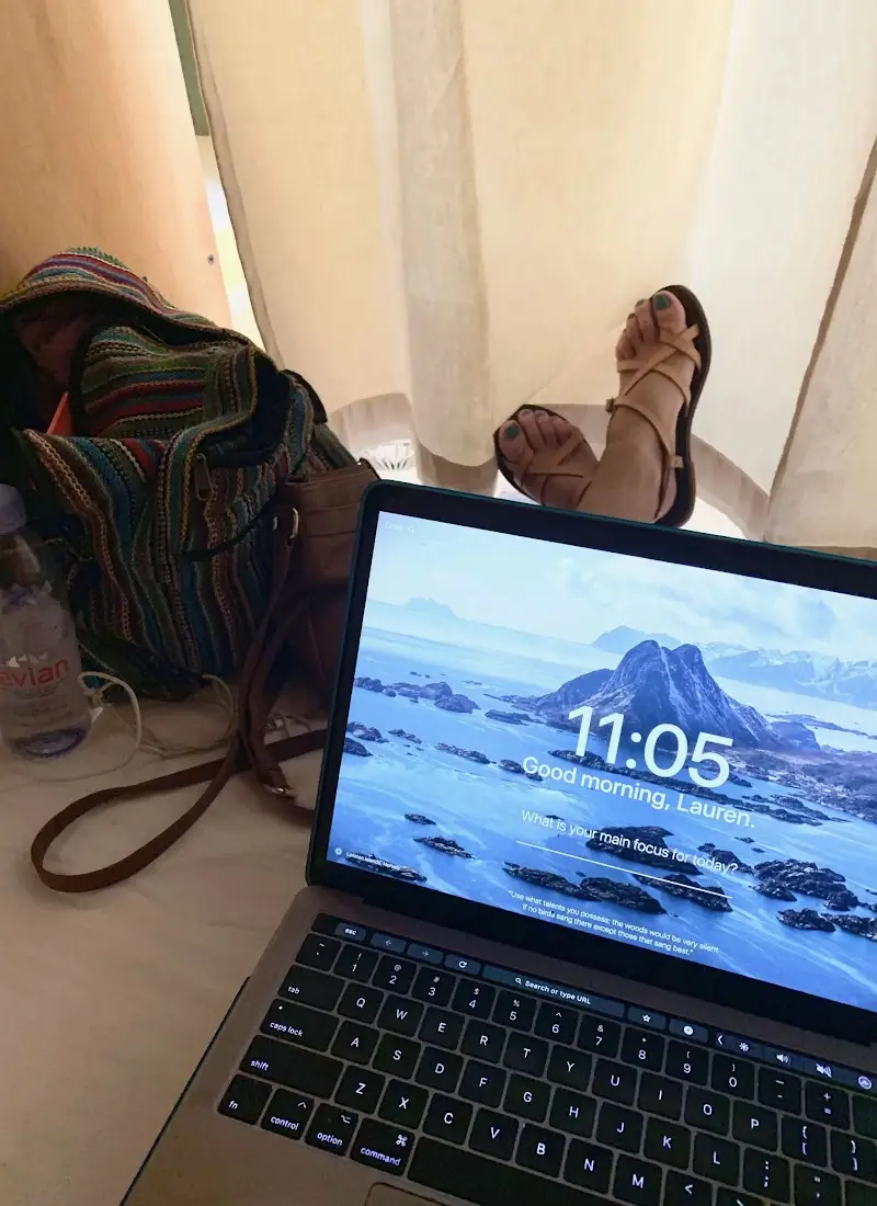 Cabo Mexico digital nomad working from Mayan Monkey hostel
