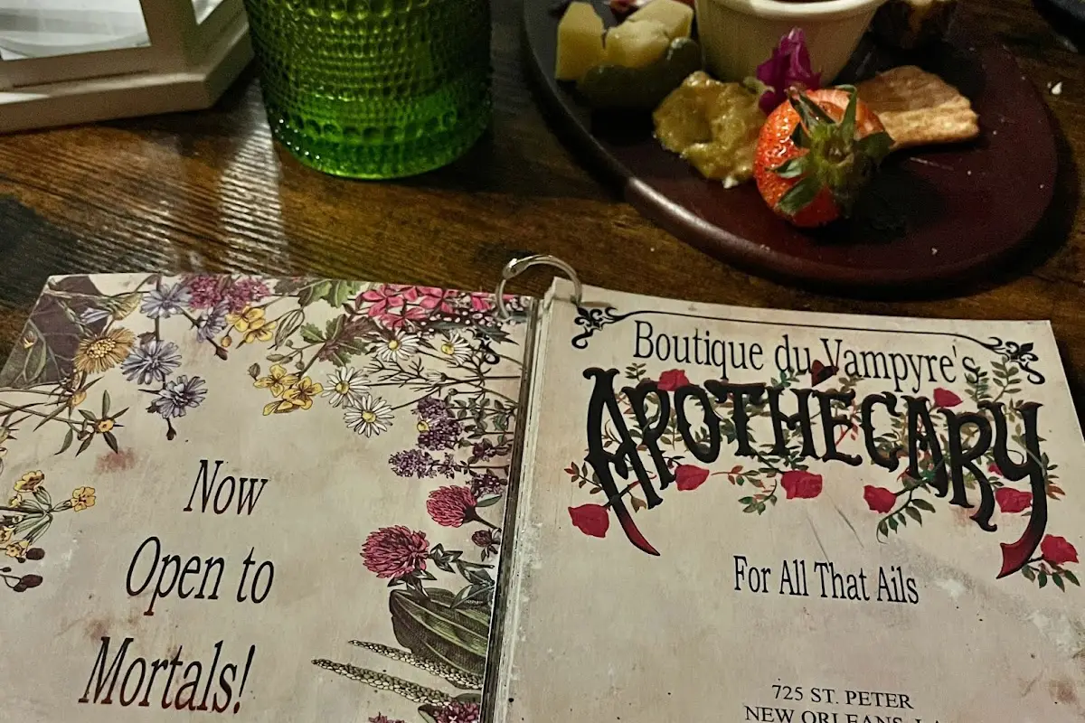 The Apothecary New Orleans menu 