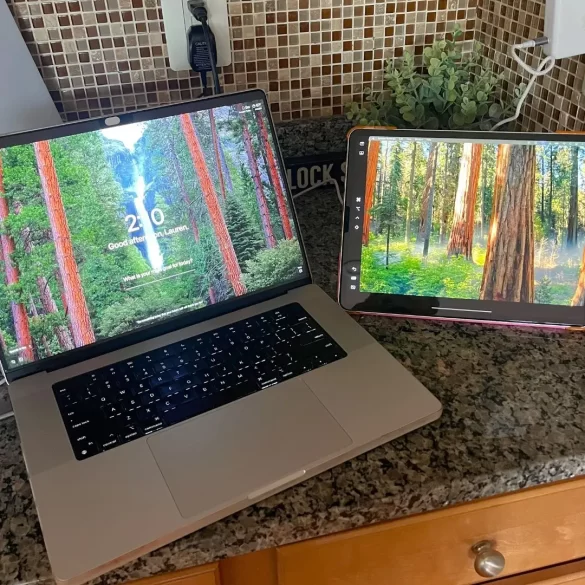 My ipad set up as an external monitor for my macbook pro