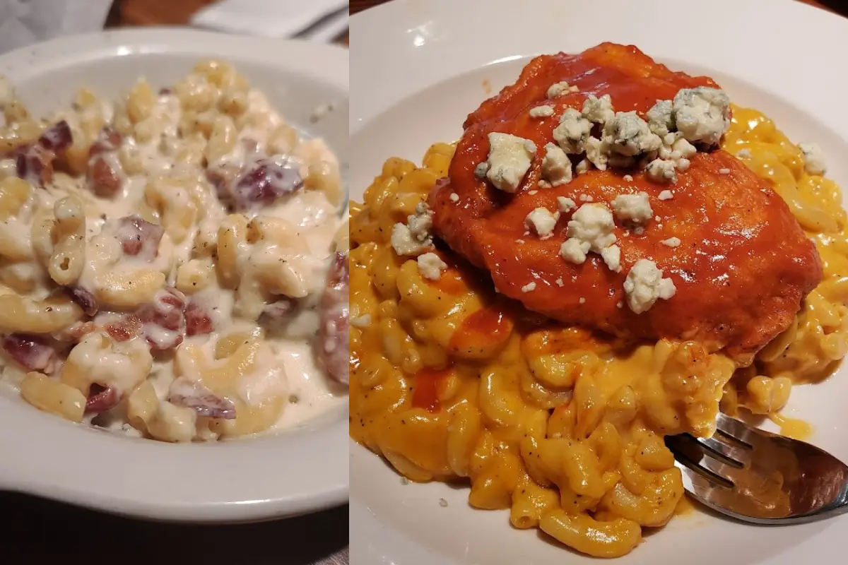 Two different types of mac n cheese at Jack Beagles in NoDa Charlotte