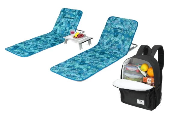 Picnic chairs and backpack I found on Amazon