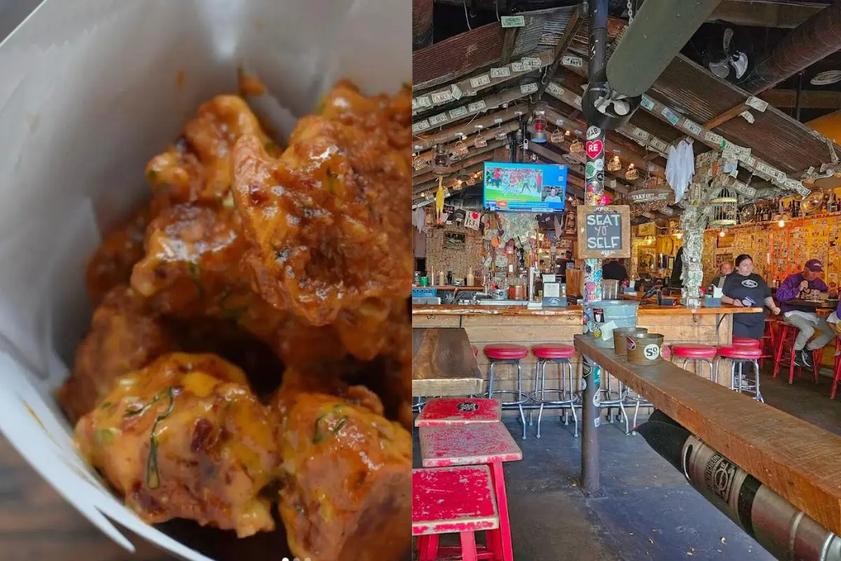 An image of Billy Jack's sticky nugs and the fun interior space, to show its one of the best places for lunch in Harrisonburg VA for a college atmosphere