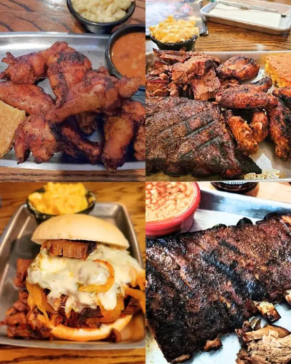 A variety of meats, barbecue and other items you can eat at Redds Smokehouse BBQ