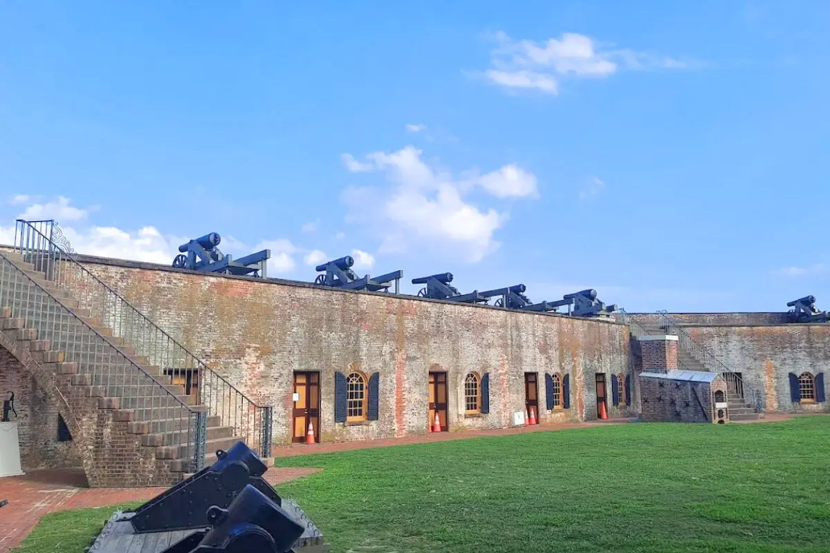 The fort at Fort Macon State Park 