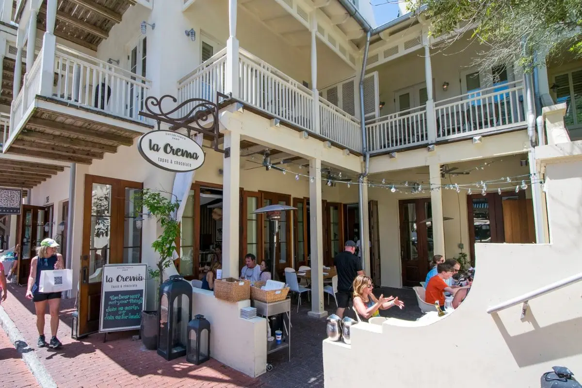 European style cafe with a cute patio outdoors