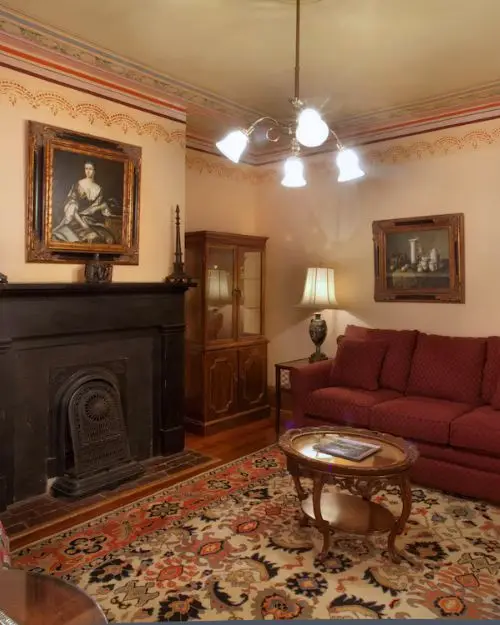 One of the haunted hotels in Savannah GA with a bunch of antique decor