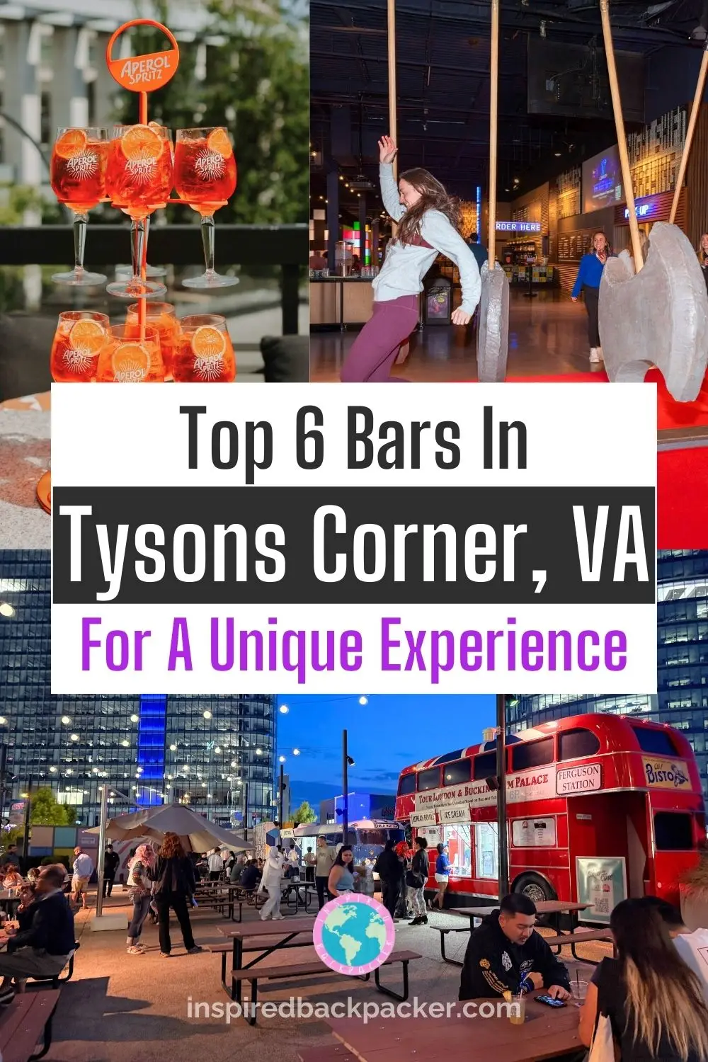 Pinterest pin for the best bars in Tysons Corner VA blog 