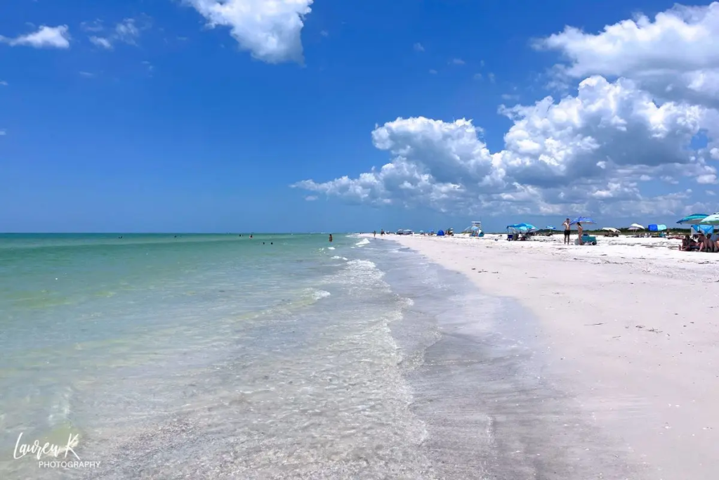 Cover image for the best beaches in Florida blog by Inspired Backpacker which shows Fort De Soto on a sunny day