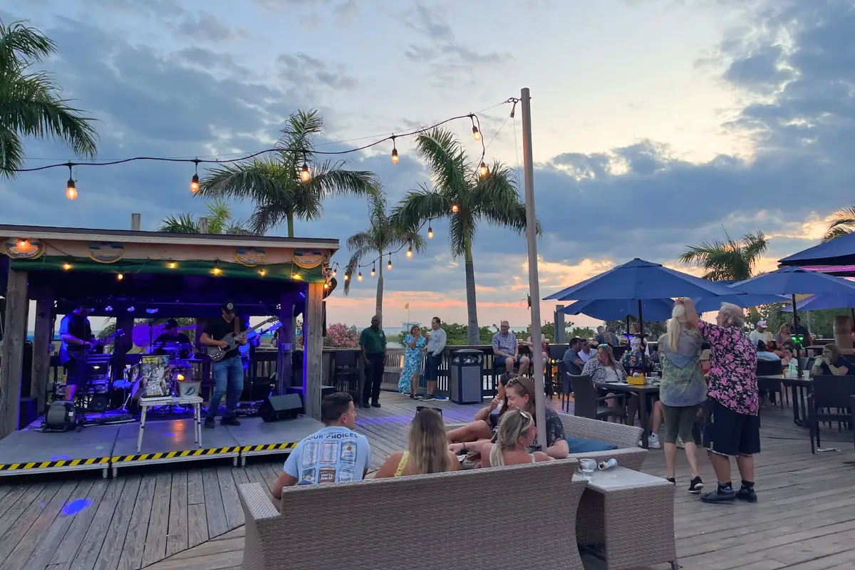The best bar for Live music St Pete Beach, Jimmy B's at the Beachcomber Resort